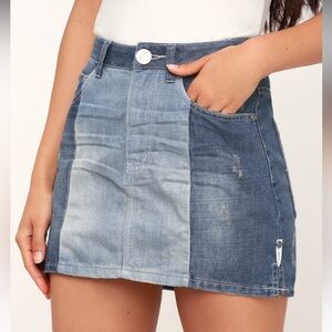 One teaspoon two tone mini skirt